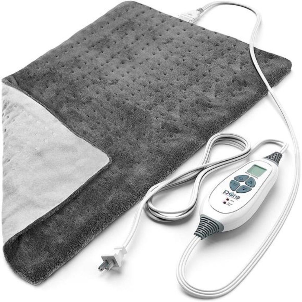 Heating Pad - LCD Controller with 6 InstaHeat Settings for Cramps, Back, Neck